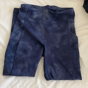 Lulu Invigorate High-Rise Crop 23” Diamond Dye